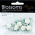 Satin Grub Rose with Leaves (available in 3 colours)